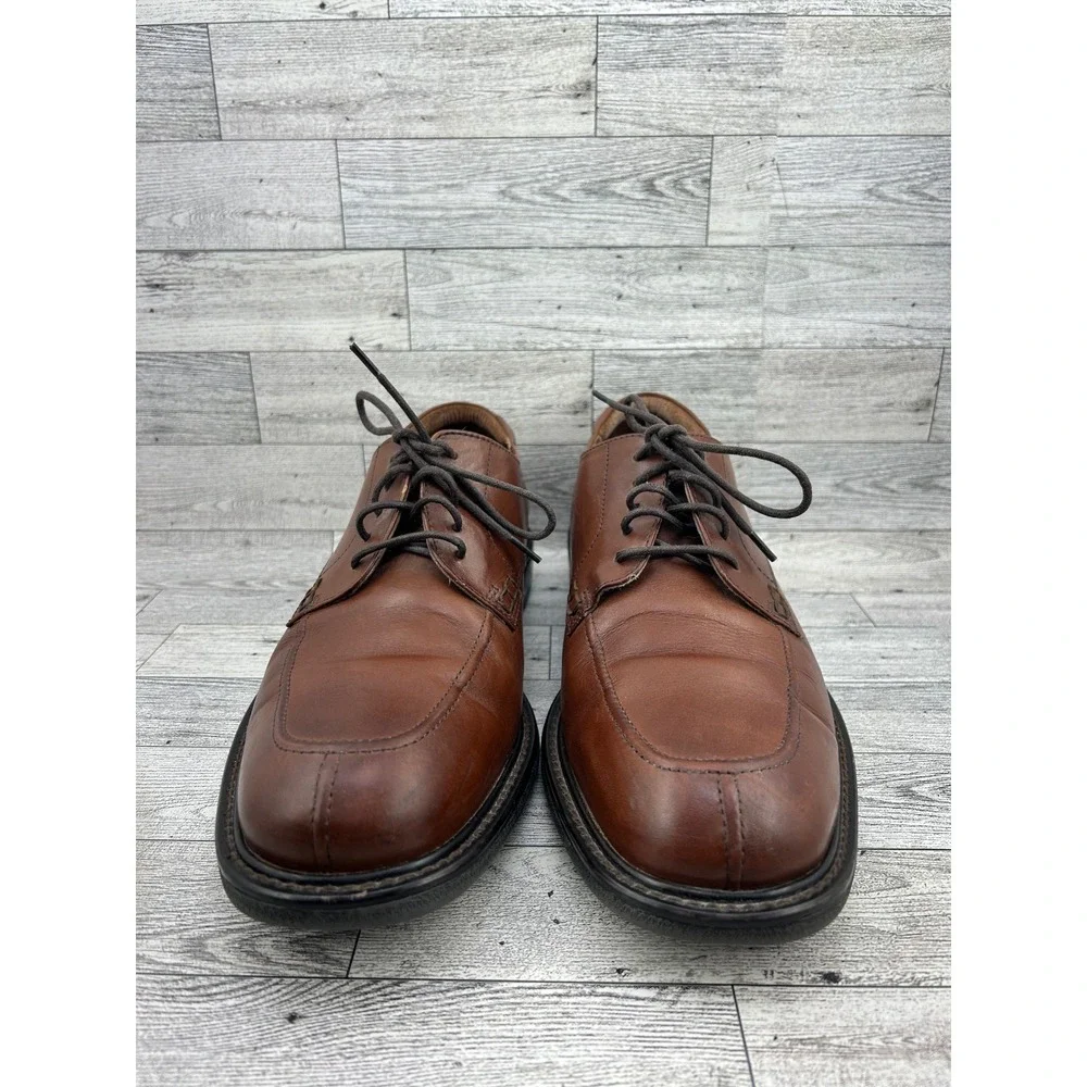 Florsheim Comfortech Men Brown Leather Split Toe Oxford Dress Shoes Sz 11M